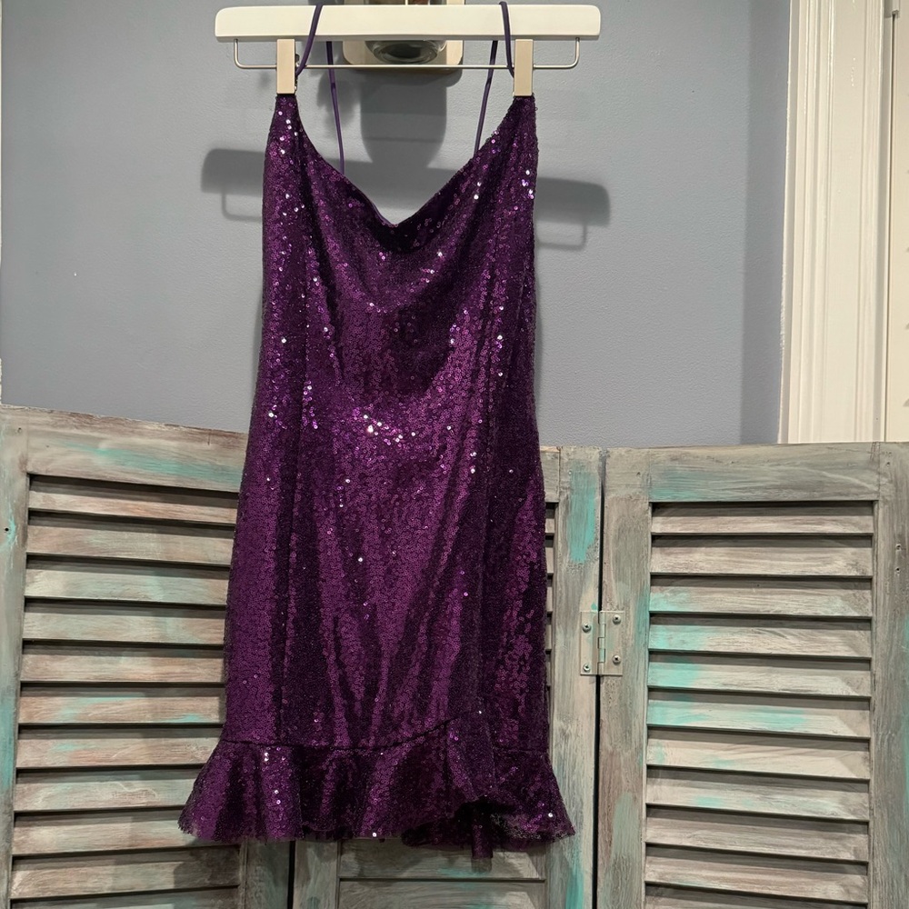 Lucy in the Sky dress in purple, size M